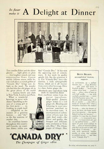 1929 Ad Canada Dry Champagne Ginger Ales Art Deco Drink Beverage Dinning YGH3