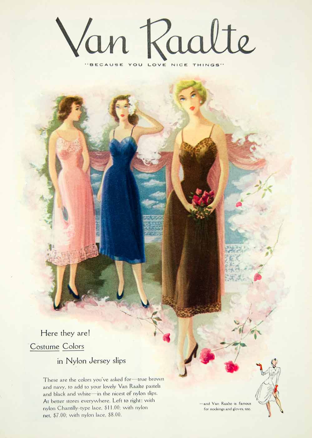 Van Raalte (Lingerie) 1940 Girdle, Brassière — Advertisement