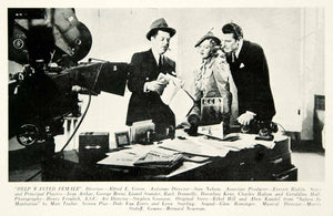 1937 Print More Than a Secretary 1936 Movie Scene Set Filming Camera Jean YMP4