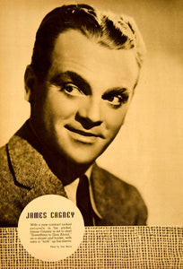 1937 Rotogravure James Cagney Something Sing About Jose Reyes Actor YMS1