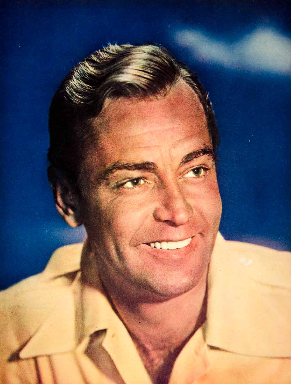 1948 Color Print Alan Ladd Portrait Movie Film Motion Picture Actor YMS2