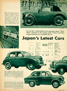 1954 Article Datsun ToyoPet Super Ohta Japan Sedan Classic Car Automob –  Period Paper Historic Art LLC