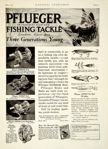 1931 Ad Pflueger Fishing Tackle Supreme Norka Atlapac, 41% OFF
