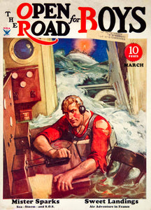 1934 Cover Open Road Boys Emergency Sailing William Eaton Radio Sailor YOR2