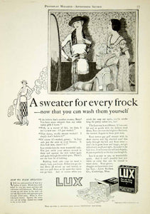 1920 Ad Lux Laundry Soap Suds Detergent Sweaters Lever Bros Cambridge YPP1