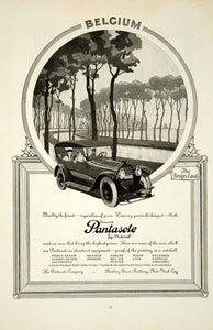 1919 Ad Pantasote Automobile Car Brass Era Bruges Canal Belgium Art Nouveau YSC1