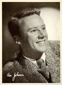 1945 Print Hollywood Actor Van Johnson Movie Film Portrait Star Fashion YSP1