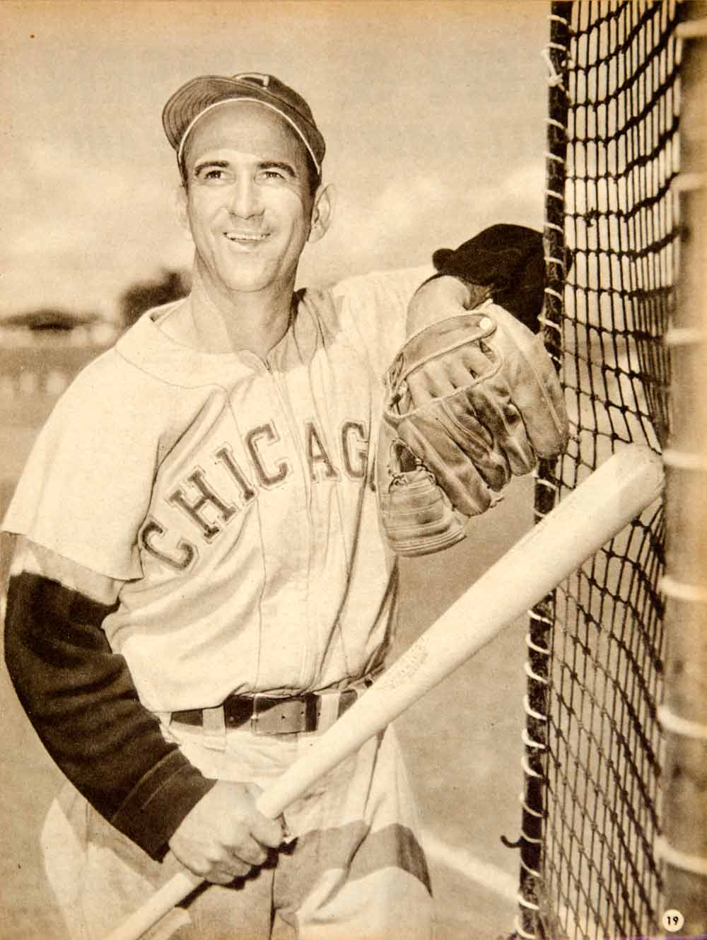 1949 Rotogravure Portrait MLB Baseball Player Chicago White Sox Luke B YSW1