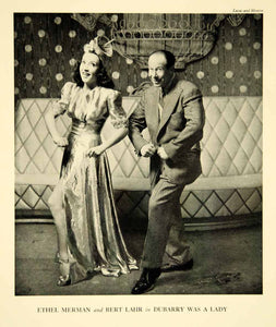 1940 Print DuBarry Was a Lady Ethel Merman Bert Lahr Broadway Musical Stage YTA2