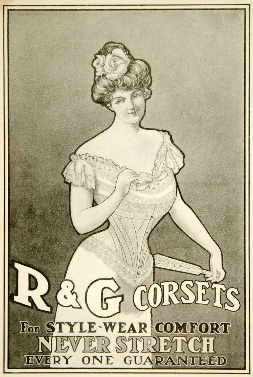 Fashion: Corset, C1850. /Nadvertisement For Corsets And