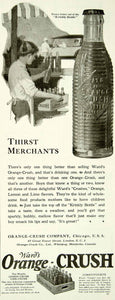 1923 Ad Frederic Kimball Mizen Art Wards Orange Crush Soda Pop Drinks YYC4