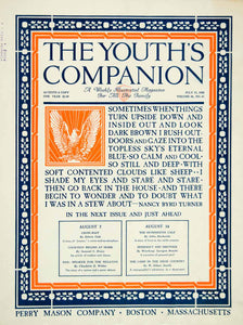 1924 Cover Youth's Companion Nancy Byrd Turner Quotation Sermonette Poetry YYC5