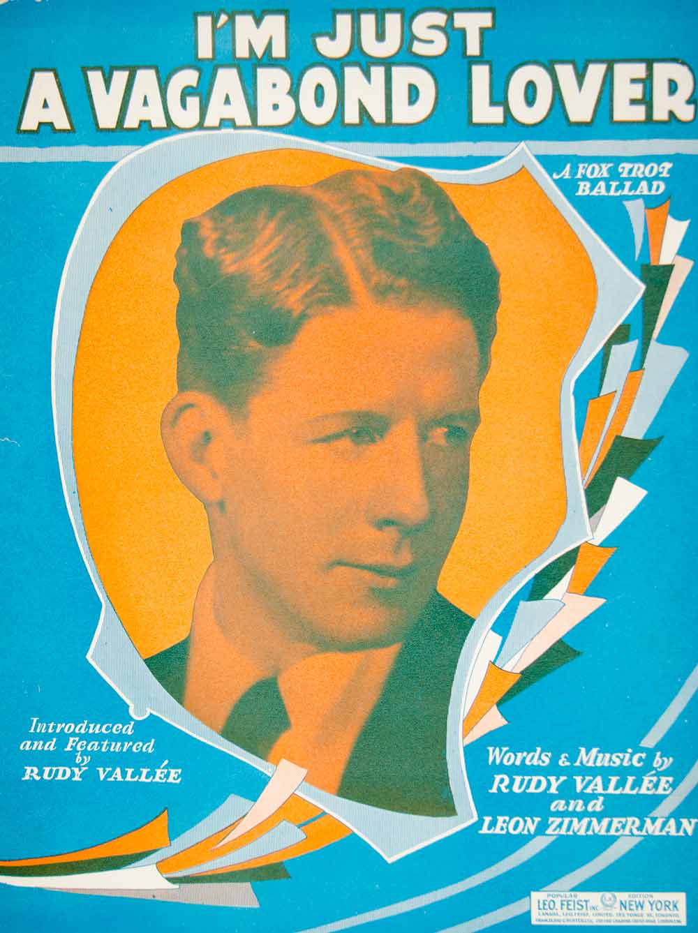 1929 Sheet Music I'm Just a Vagabond Lover Rudy Vallee Fox Trot Ballad ZSMA1